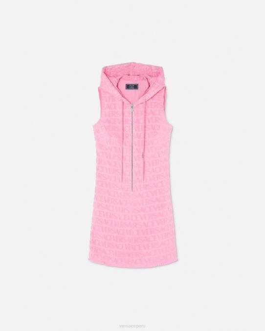 Versace ropa mujer vestido corto de toalla 6BPV9 rosa