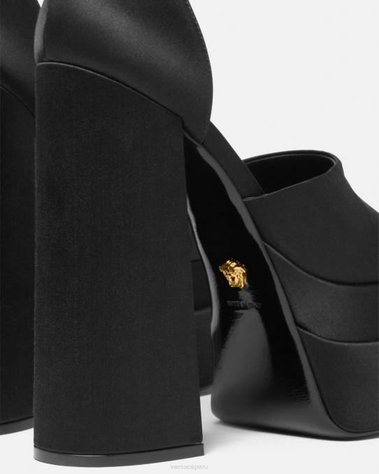 Versace zapato mujer sandalias con plataforma medusa aevitas 6BPV424 negro