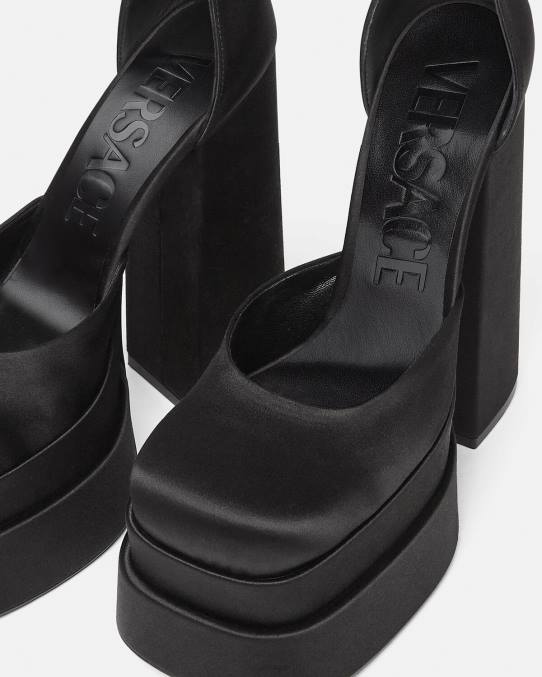 Versace zapato mujer zapatos de salón con plataforma medusa aevitas 6BPV409 negro