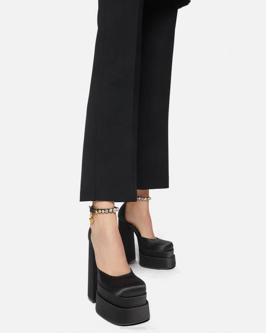 Versace zapato mujer zapatos de salón con plataforma medusa aevitas 6BPV409 negro