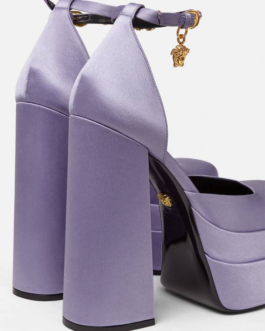 Versace zapato mujer zapatos de salón con plataforma medusa aevitas 6BPV422 lila