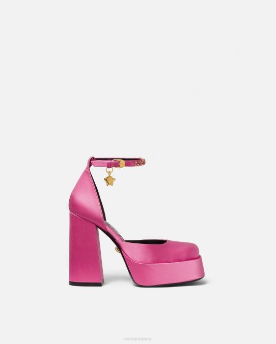 Versace zapato mujer zapatos de tacón con plataforma única medusa aevitas 6BPV414 rosa
