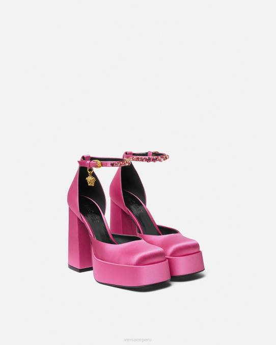 Versace zapato mujer zapatos de tacón con plataforma única medusa aevitas 6BPV414 rosa