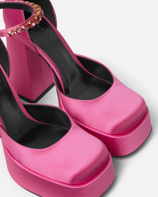Versace zapato mujer zapatos de tacón con plataforma única medusa aevitas 6BPV414 rosa