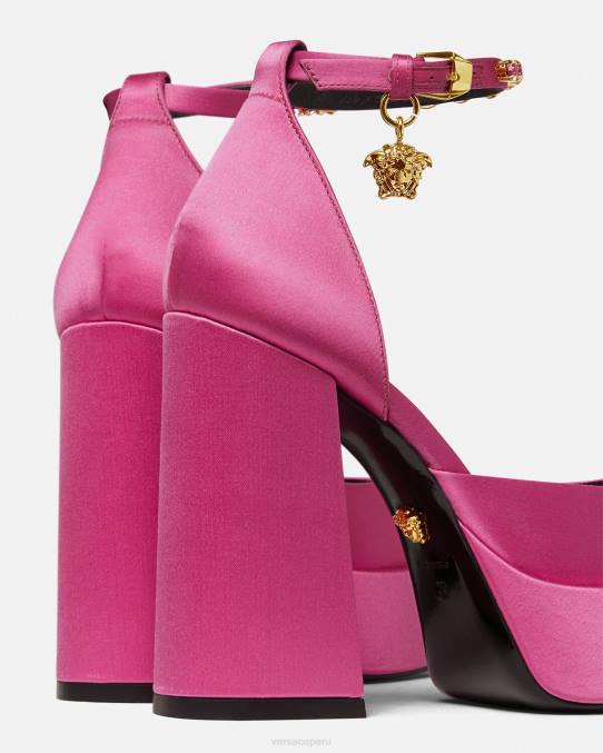 Versace zapato mujer zapatos de tacón con plataforma única medusa aevitas 6BPV414 rosa