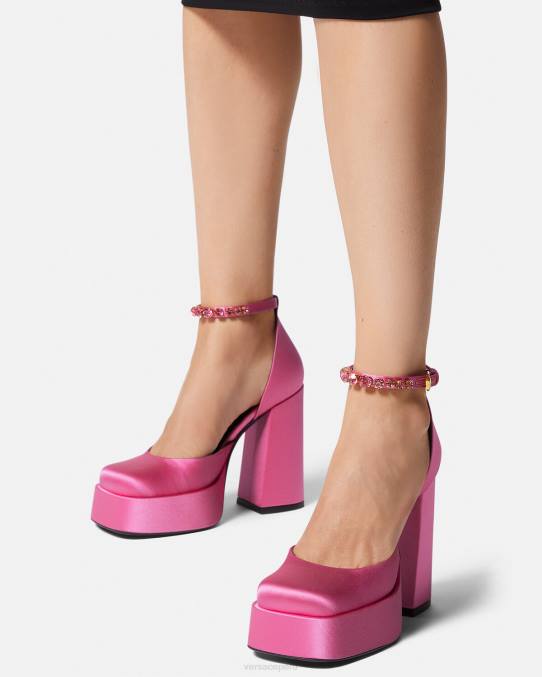 Versace zapato mujer zapatos de tacón con plataforma única medusa aevitas 6BPV414 rosa