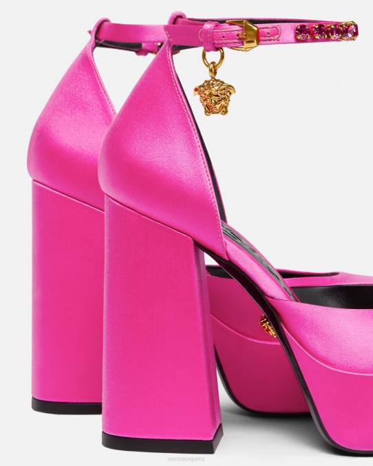 Versace zapato mujer zapatos de tacón con plataforma única medusa aevitas 6BPV416 fucsia