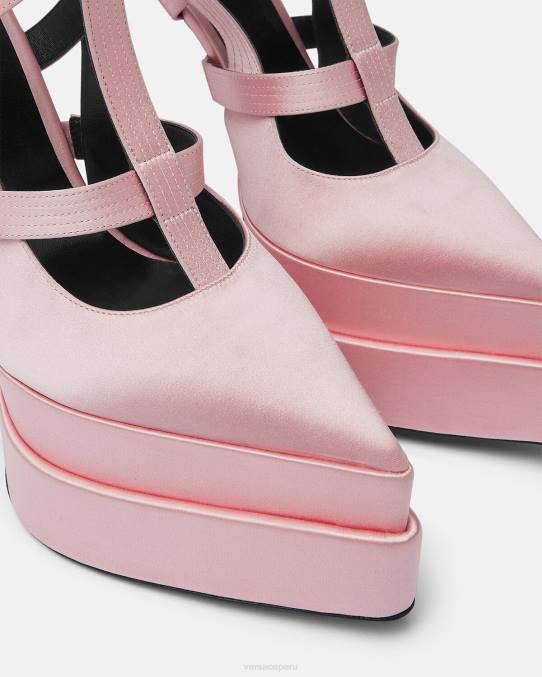 Versace zapato mujer zapatos de tacón con plataforma puntiaguda aevitas 6BPV405 rosa
