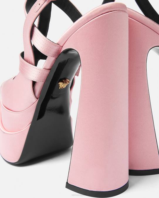 Versace zapato mujer zapatos de tacón con plataforma puntiaguda aevitas 6BPV405 rosa