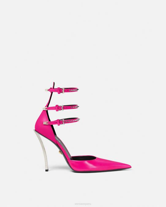 Versace zapato mujer zapatos de tacón con punta de alfiler 6BPV400 fucsia