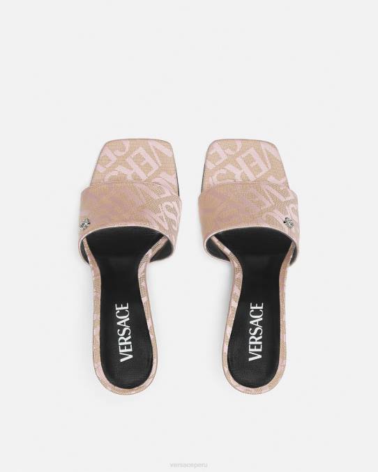 Versace zapato mujer mules por toda la prenda 6BPV442 rosa