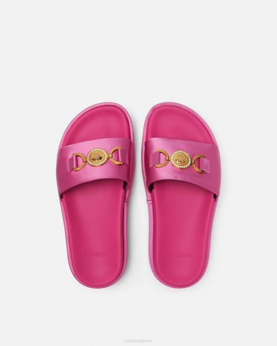 Versace zapato mujer sandalias con plataforma Medusa \'95 6BPV454 rosa