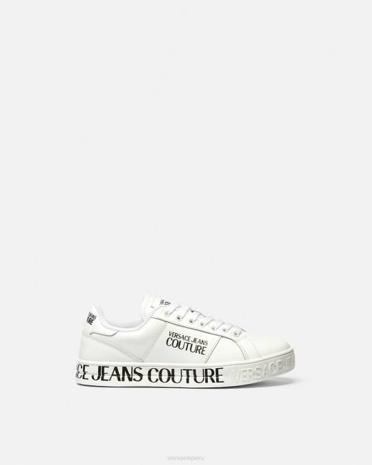 Versace zapato mujer tenis Court 88 con logo 6BPV2277 blanco