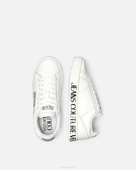 Versace zapato mujer tenis Court 88 con logo 6BPV2277 blanco
