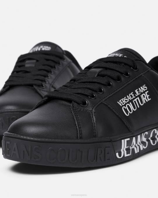 Versace zapato mujer tenis Court 88 con logo 6BPV2278 negro