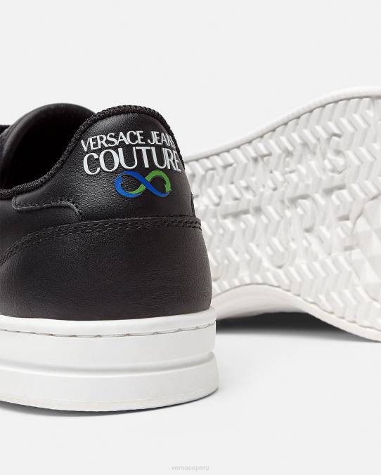 Versace zapato mujer tenis corte 88 6BPV2314 negro