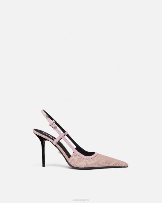 Versace zapato mujer zapatos de tacón con tira trasera 6BPV482 rosa