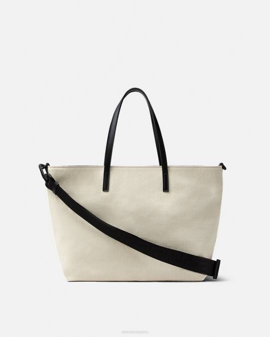 Versace bolsas niños bolso cambiador para bebé con logo 6BPV1850 blanco negro