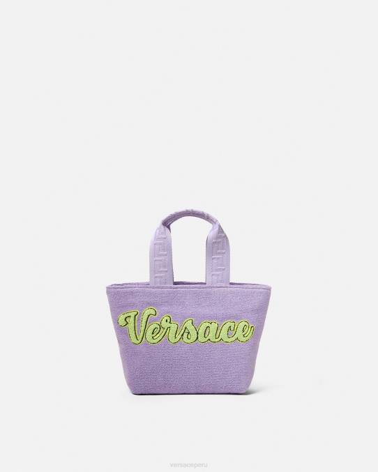 Versace bolsas niños bolso shopper con logo 6BPV2076 lila