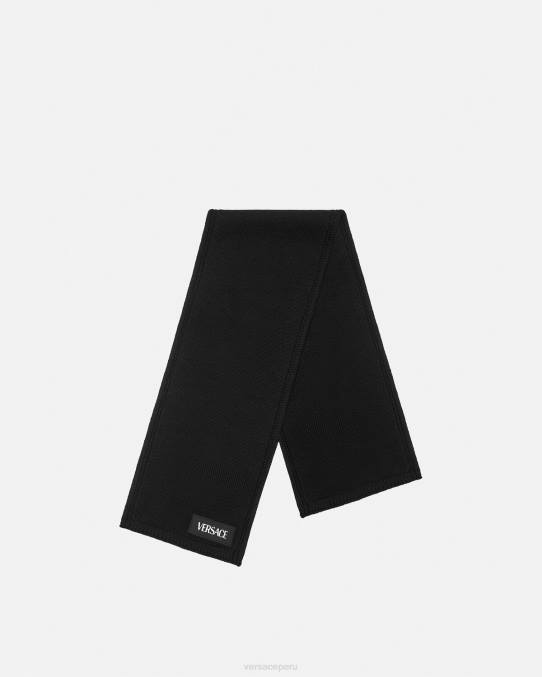 Versace accesorios niños bufanda con logo 6BPV2061 negro