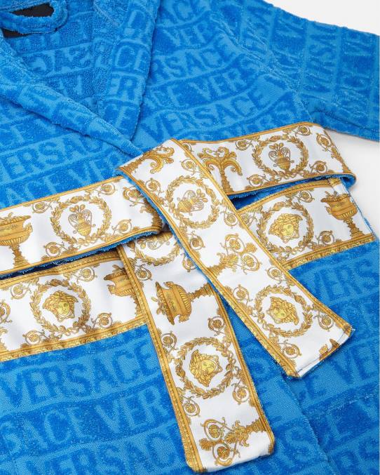 Versace ropa niños bata de baño 6BPV2064 azul claro