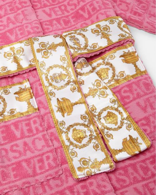 Versace ropa niños bata de baño 6BPV2065 rosa