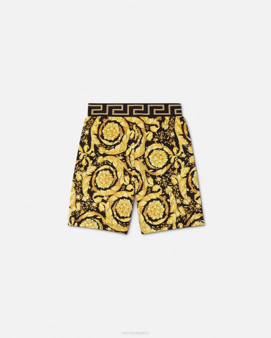 Versace ropa niños pantalones cortos barrocos 6BPV1956 imprimir