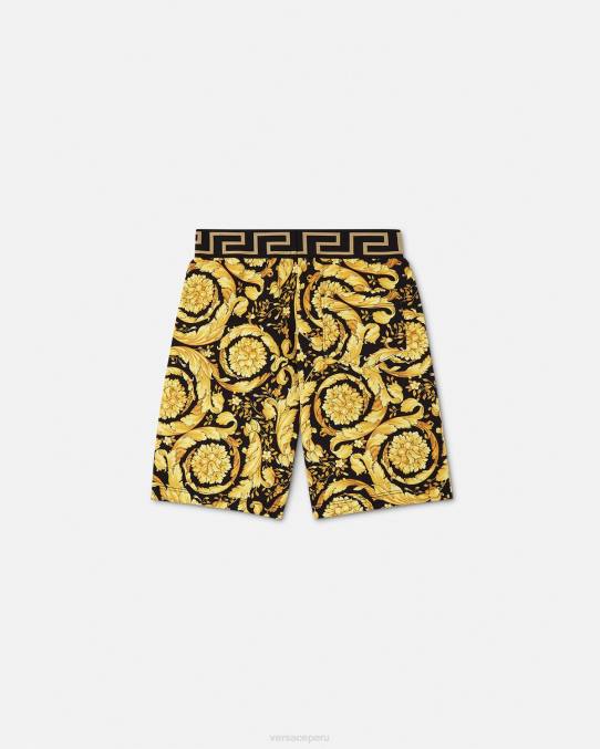 Versace ropa niños pantalones cortos barrocos 6BPV1956 imprimir