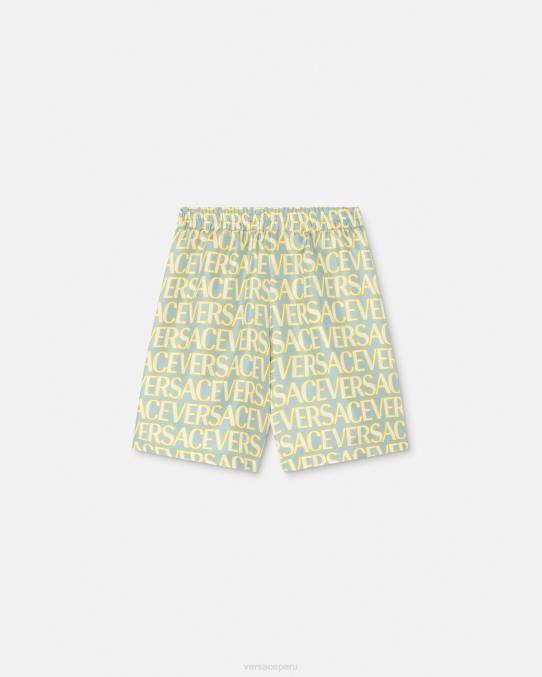 Versace ropa niños pantalones cortos de seda 6BPV2090 imprimir