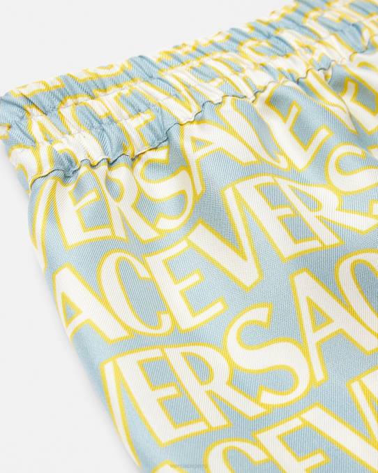 Versace ropa niños pantalones cortos de seda 6BPV2090 imprimir