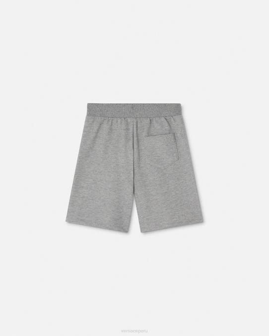 Versace ropa niños pantalones cortos deportivos con greca 6BPV2081 gris
