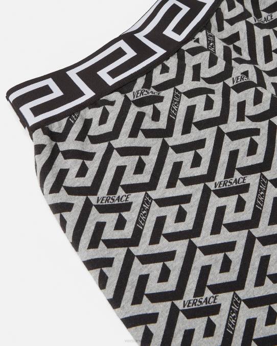 Versace ropa niños shorts deportivos la greca 6BPV2116 gris y estampado