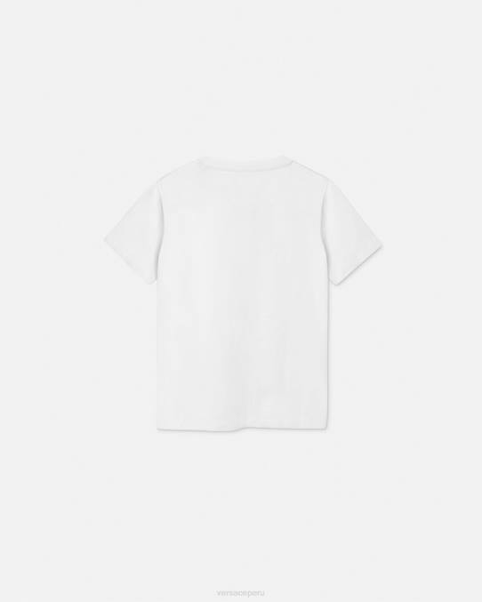 Versace ropa niños camiseta con logo 6BPV2012 Rosa claro