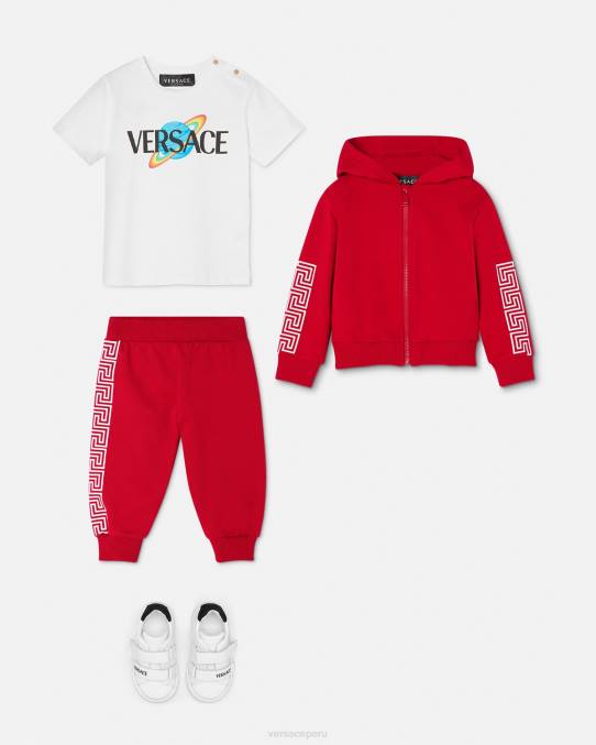 Versace ropa niños camiseta con logo para bebé 6BPV1883 blanco y estampado