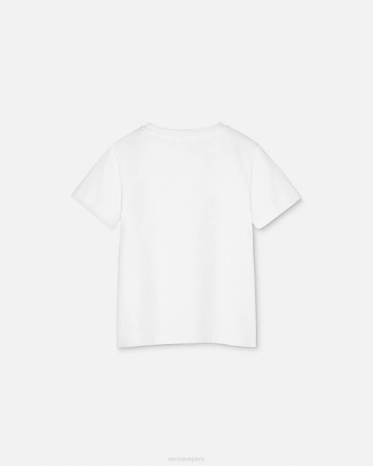 Versace ropa niños camiseta medusa 6BPV1946 blanco y estampado