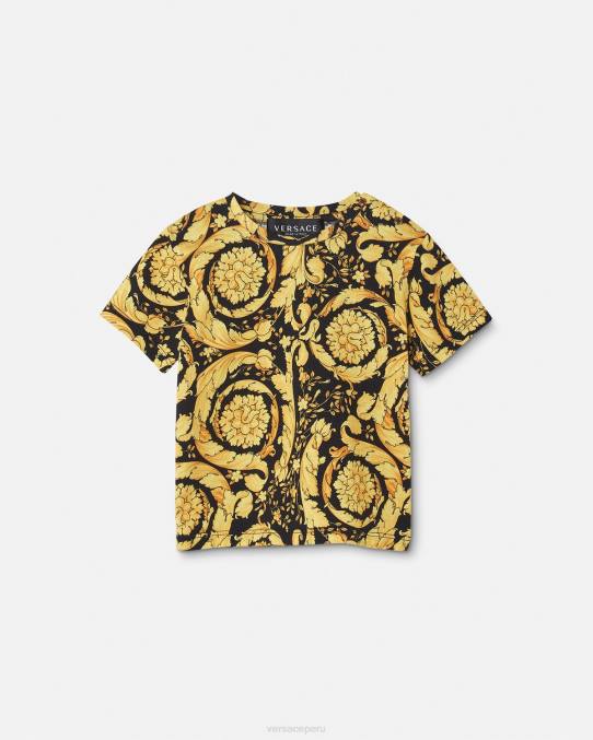 Versace ropa niños camiseta para bebé barroco 6BPV1859 imprimir