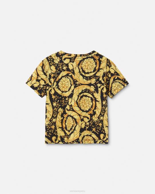 Versace ropa niños camiseta para bebé barroco 6BPV1859 imprimir