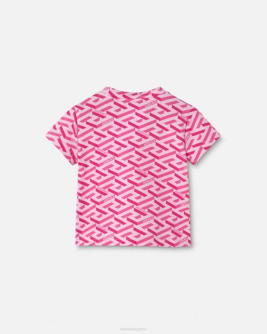 Versace ropa niños camiseta para bebé la greca 6BPV1874 rosa