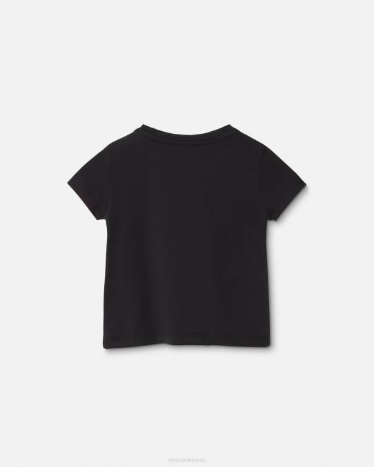 Versace ropa niños camiseta para bebé logo \"princesa\" 6BPV1867 negro