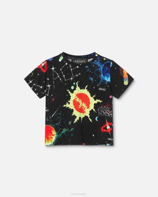 Versace ropa niños galaxia camiseta para bebé 6BPV1882 imprimir