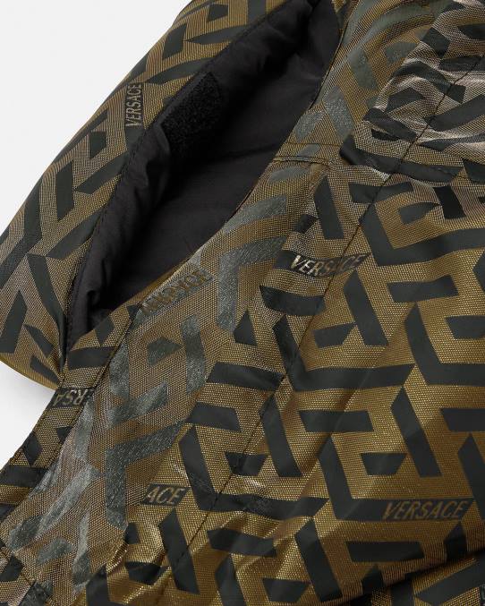 Versace ropa niños chaleco acolchado la greca 6BPV2117 negro