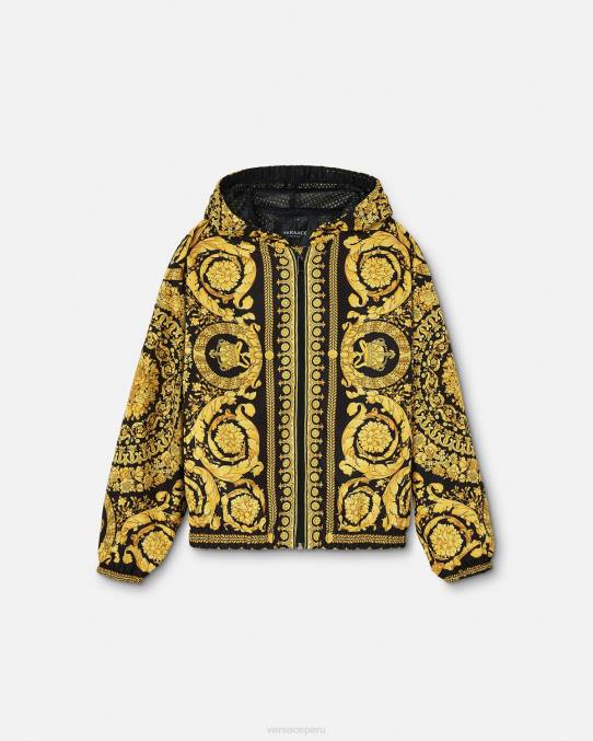 Versace ropa niños chaqueta cortavientos barroco 6BPV1983 imprimir