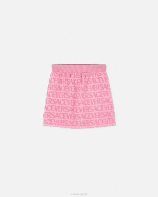 Versace ropa niños falda de toalla por toda la prenda 6BPV1947 rosa