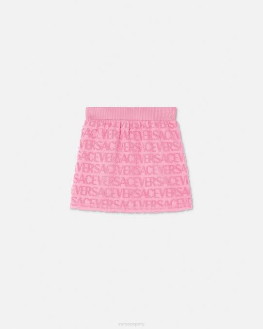 Versace ropa niños falda de toalla por toda la prenda 6BPV1947 rosa