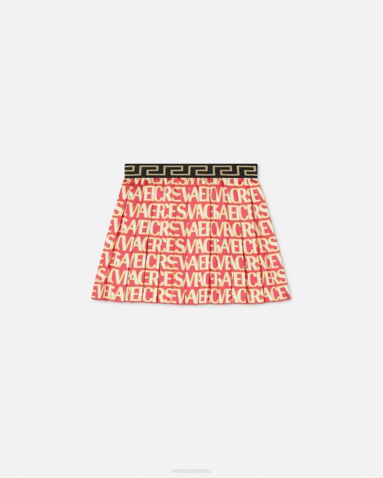 Versace ropa niños falda plisada por toda la prenda 6BPV1949 imprimir