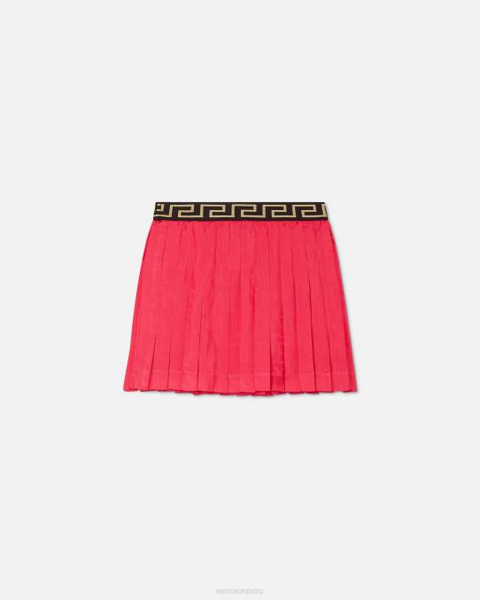 Versace ropa niños falda plisada por toda la prenda 6BPV1978 rosa