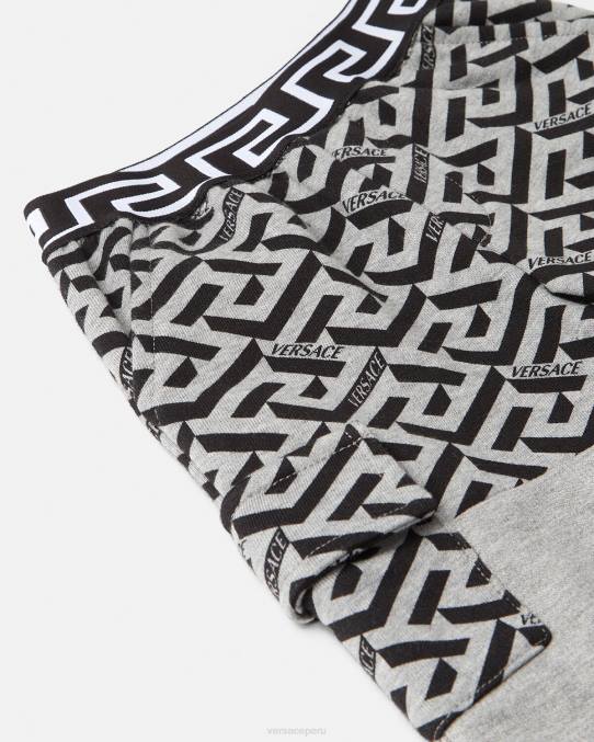 Versace ropa niños pantalon greca bebe 6BPV1911 gris