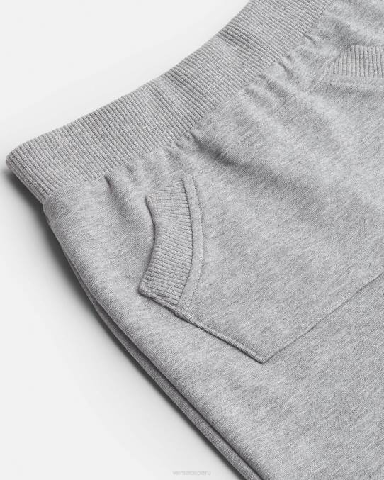 Versace ropa niños pantalones deportivos con logo para bebé 6BPV1862 gris