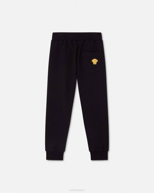 Versace ropa niños pantalones deportivos con medusa 6BPV1967 negro