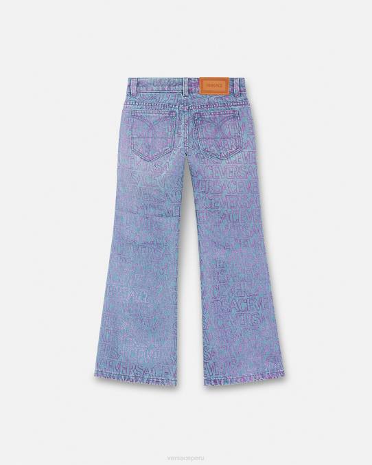 Versace ropa niños vaqueros por toda la prenda 6BPV1979 imprimir